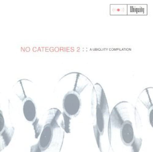 CD cover for “No Categories 2” with abstract record shapes.