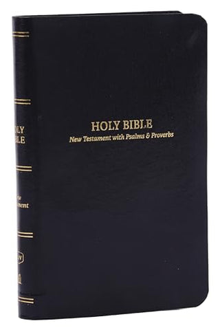 KJV, Pocket New Testament with Psalms and Proverbs, Brown Leatherflex, Red Letter, Comfort Print: KJV, New Testament With Psalms and Proverbs, Leatherflex, Black, Red Letter, Comfort Print