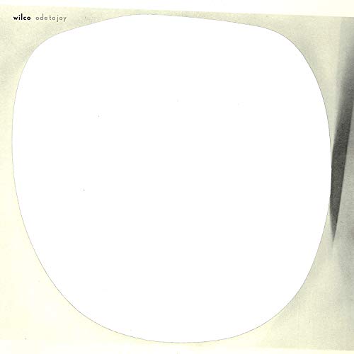 Wilco's "Ode to Joy" CD cover: white rounded square on textured background.