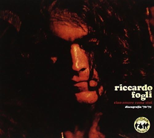 CD cover featuring a close-up, sepia-toned portrait of Riccardo Fogli.