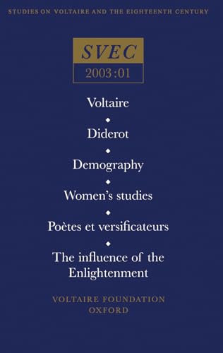 Voltaire; Diderot; Demography; Women's studies; Poetes et versificateurs;The influence of the Enlightenment : 2003:01