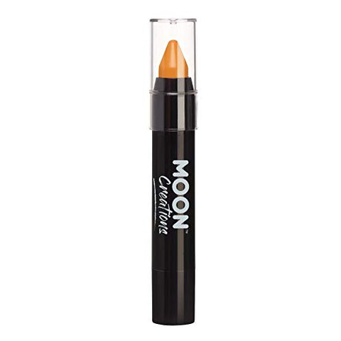 Face Paint Stick Body Crayon for the Face & Body by Moon Creations - Orange - Face Paint Makeup for Adults, Kids - 3.5g