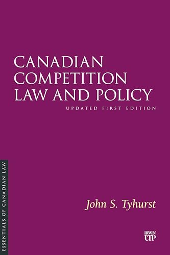 Canadian Competition Law and Policy