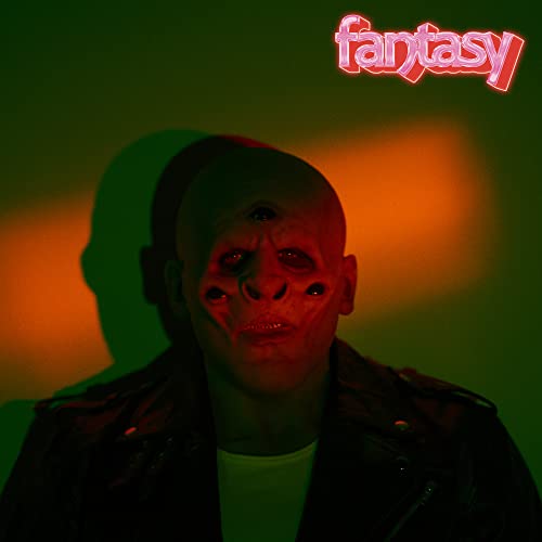 M83’s “Fantasy” CD cover: a distorted face in red and green light.