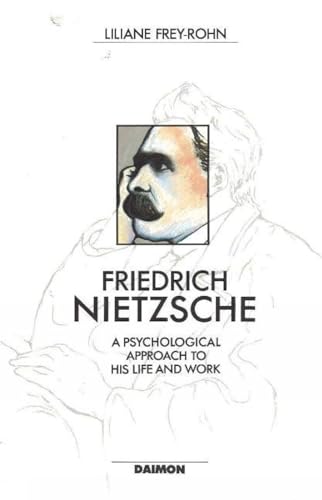 Book cover featuring a portrait of Friedrich Nietzsche in sketch and color.