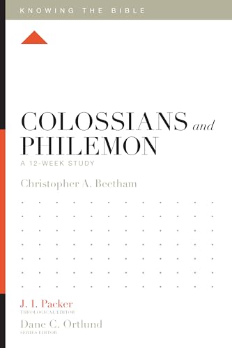 Book cover: "Colossians and Philemon" study guide, with orange triangle.