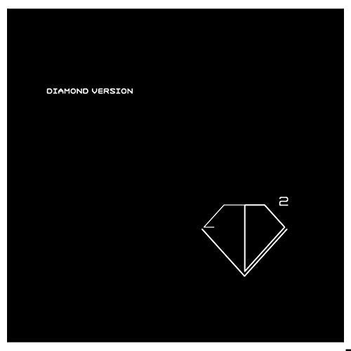 Black vinyl record cover with white text “DIAMOND VERSION” and a diamond shape.