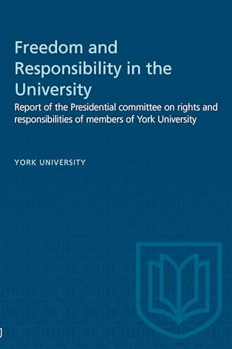 Blue cover of York University report on academic freedom and responsibility.