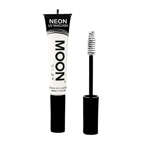 Moon Glow - Neon UV Mascara 15ml White – Glows brightly under UV Lighting!