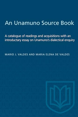 Book cover: "An Unamuno Source Book" by Valdes and de Valdes.