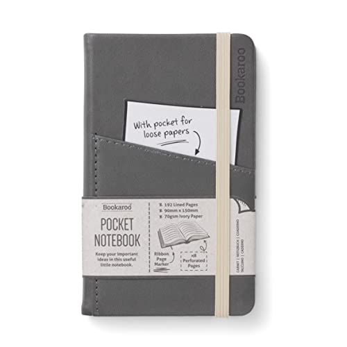 Bookaroo Pocket Notebook (A6) Journal - Charcoal