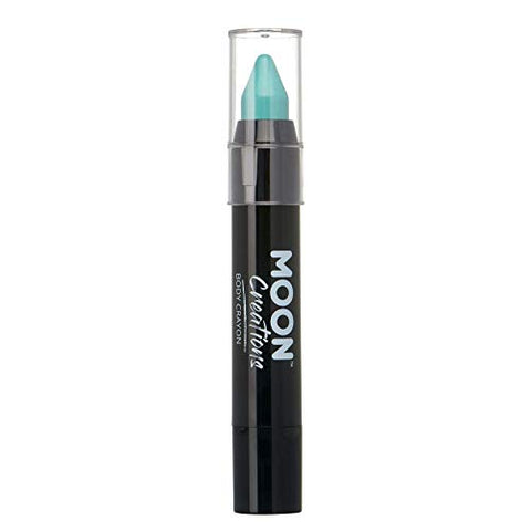 Face Paint Stick Body Crayon for the Face & Body by Moon Creations - Turquoise - Face Paint Makeup for Adults, Kids - 3.5g
