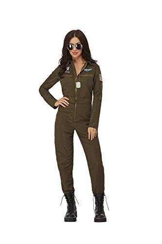 Smiffys Officially Licensed Top Gun Ladies Aviator Costume