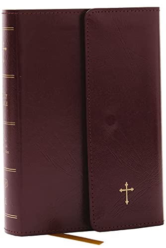 KJV Holy Bible, Compact Reference Bible, Leatherflex, Burgundy with flap, 53,000 Cross-References, Red Letter, Comfort Print: Holy Bible, King James Version