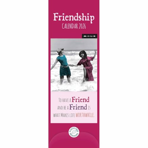 Milk Friendship Slim Calendar 2026