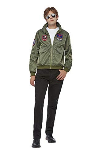 Smiffys Officially Licensed Top Gun Maverick Bomber Jacket, M - Size 38"-40"