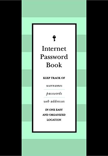 Internet Password Book: Keep Track of Usernames, Passwords, and Web Addresses in One Easy and Organized Location (9) (Creative Keepsakes)