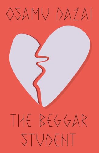 Book cover with a light purple broken heart on a coral background.