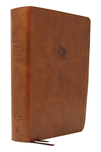 NKJV, Spirit-Filled Life Bible, Third Edition, Imitation Leather, Brown, Red Letter Edition, Comfort Print: Kingdom Equipping Through the Power of the Word