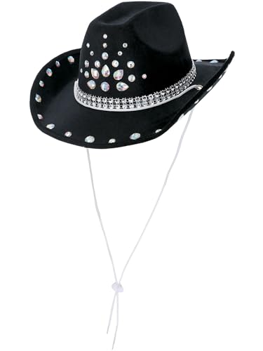 Black Rhinestone Cowboy Hat