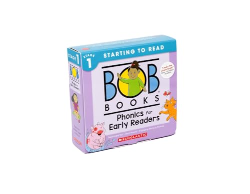 Bob Books - Phonics for Early Readers Box Set of 12 Paperbacks | Decodable Phonics Books, Ages 4 and up, Kindergarten (Stage 1: Starting to Read) [Paperback] [2024] Charlesworth, Liza; Jindra, Amy