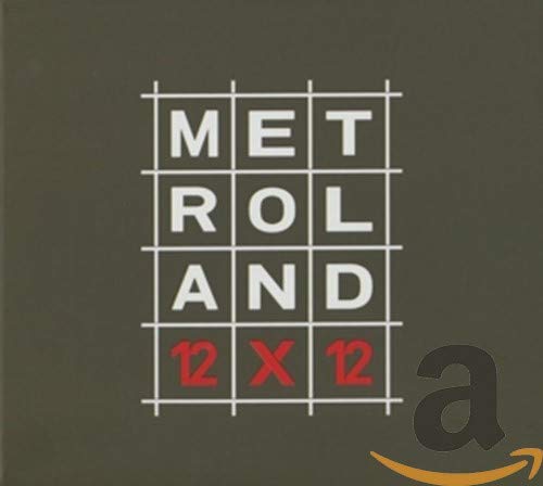 Metroland" album cover with grid design and red "12x12" text.