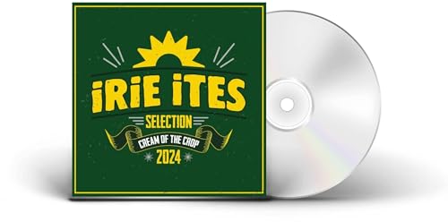 Green CD case with yellow text "Irie Ites Selection" and a silver CD.