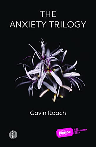 Book cover: dark background, white text, and a cluster of purple flowers.