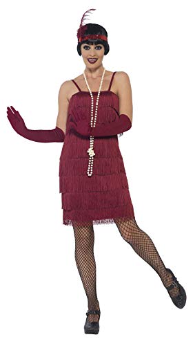 Smiffys Flapper Costume, Red, S - UK Size 08-10