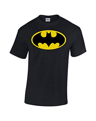 BATMAN LOGO BLACK MEN T-SHIRT DC COMICS