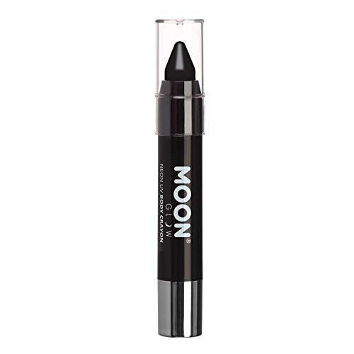 Moon Glow - Neon UV Paint Stick Body Crayon for the Face & Body – Black