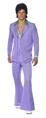 Smiffys Lavender 1970s Suit Costume