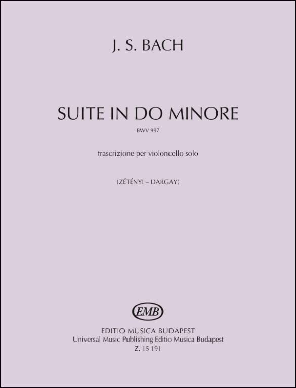 Suite in Do minore (BWV 997) trascrizione per violoncello solo (Violoncello)