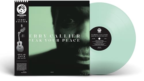Vinyl record and cover for Terry Callier’s “Speak Your Peace,” light green.