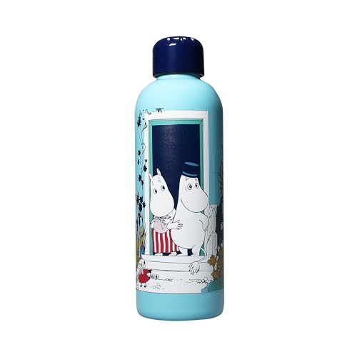 Water Bottle Metal (500Ml) Embossed - Moomin (Riviera)