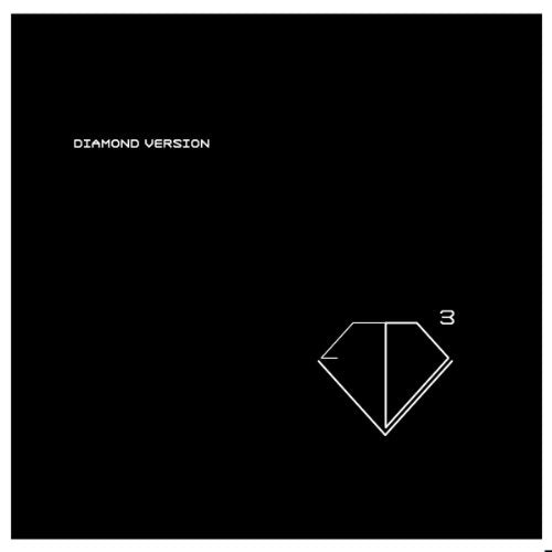 Black vinyl record cover with white text “DIAMOND VERSION” and diamond graphic.