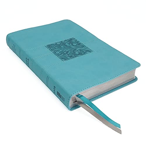 NASB, Thinline Bible, Leathersoft, Teal, Red Letter, 2020 Text, Comfort Print