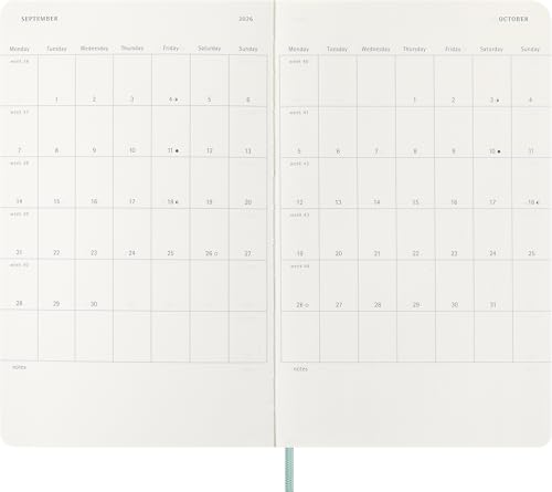 Moleskine Precious & Ethical 2026 12-Month Weekly Large Hardcover Notebook in Box: Mamba Sage Green