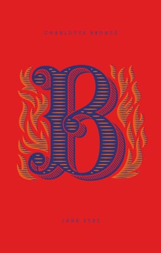Red book cover with ornate blue letter “B” and yellow flames.