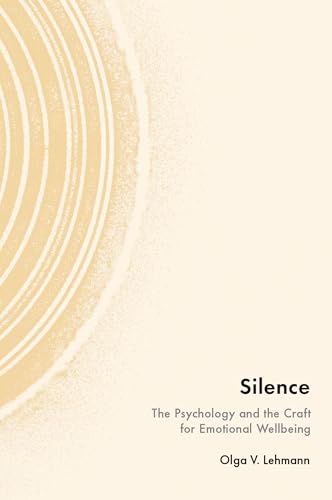 Book cover with abstract gold swirls and title "Silence" by Olga V. Lehmann.
