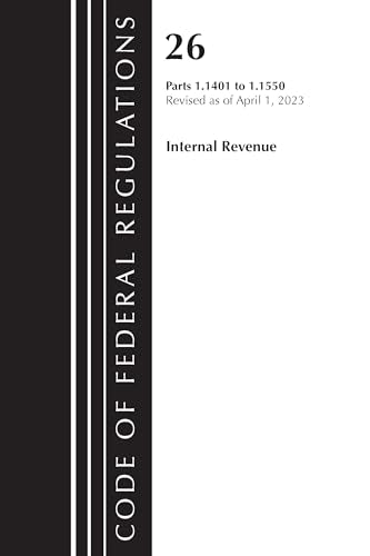 Black and white cover of 2023 Internal Revenue Code regulations, Title 26.