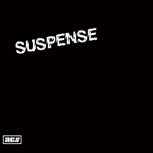 Black CD cover with white text reading "SUSPENSE" and "a.c.s" logo.