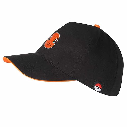 Pokemon - Charmander Badge (Unisex Black Baseball Cap) One Size