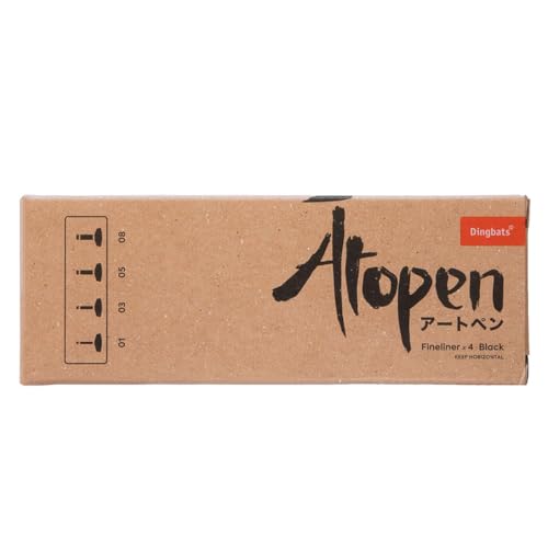 Dingbats Atopen Fineliner 4pc Set - 01 03 05 08 Black