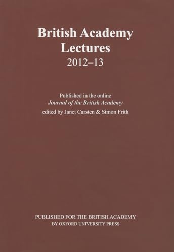 British Academy Lectures 2012-13