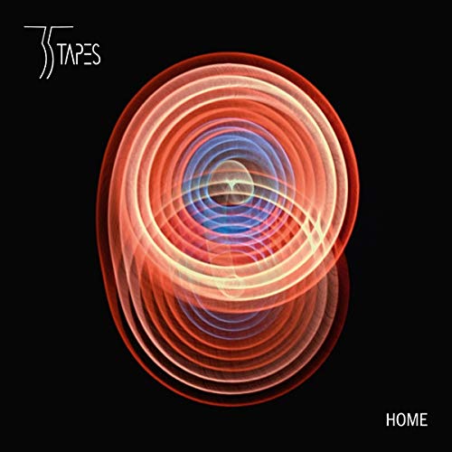 35 Tapes - Home" CD cover with abstract red and blue spiral design.
