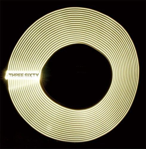 The image is a CD cover with a glowing yellow circle and text "THREE SIXTY".