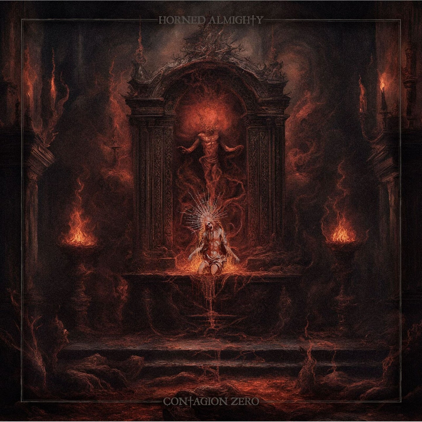 Horned Almighty - Contagion Zero (transparent Red / Black Marble Vinyl) [VINYL]