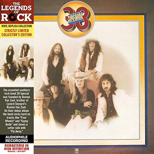 CD cover for 38 Special’s debut album featuring a group portrait.