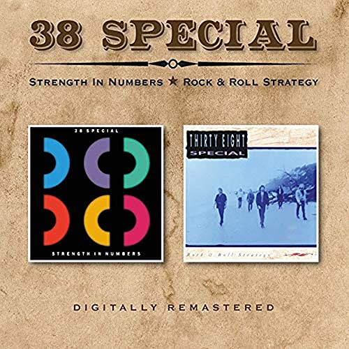 CD cover for 38 Special’s “Strength In Numbers / Rock & Roll Strategy.”